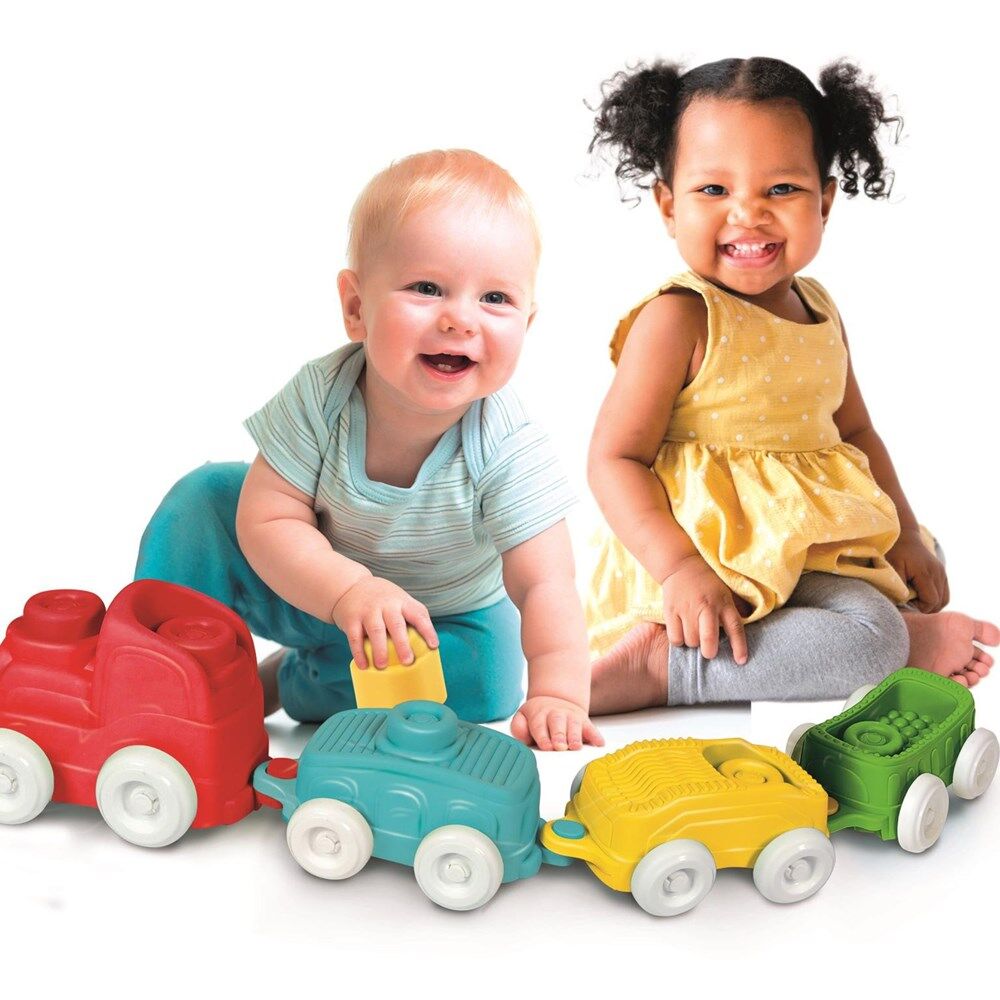 Clementoni Soft Clemmy Touch & Play Sensory Train Soft Toy Baby/Infant 6m+ — image 2