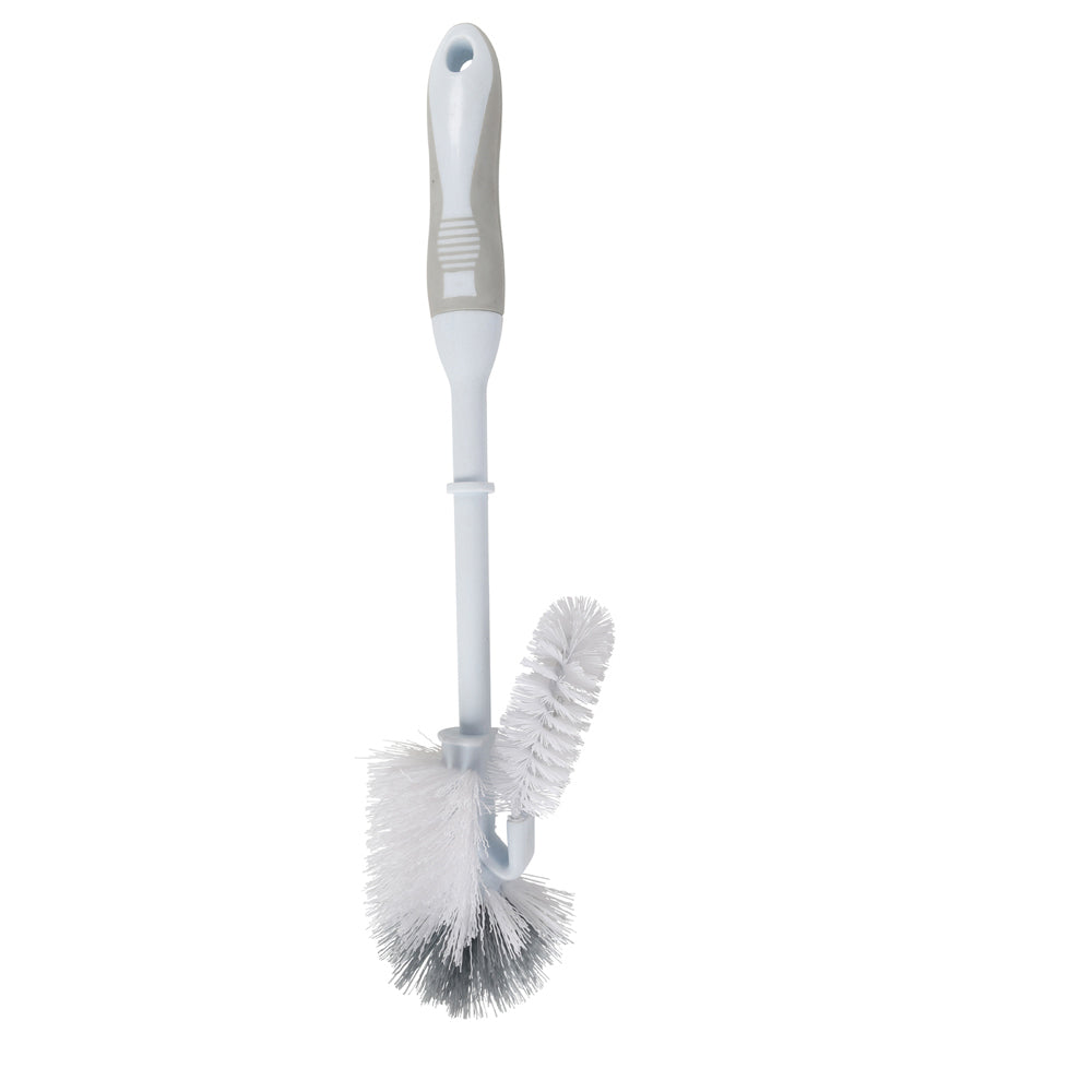 Ultimo 2pc Ultimo Toilet Brush Deluxe Set Premium Quality for Deep Cleaning 38x12cm (3 Pack)