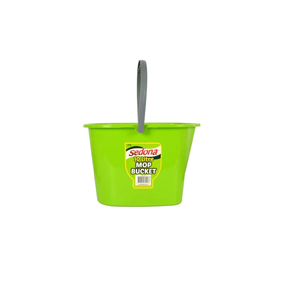 Ultimo Mop Bucket 10L Green w/ Grey Handle Ideal Versatile Cleaning 24x35cm