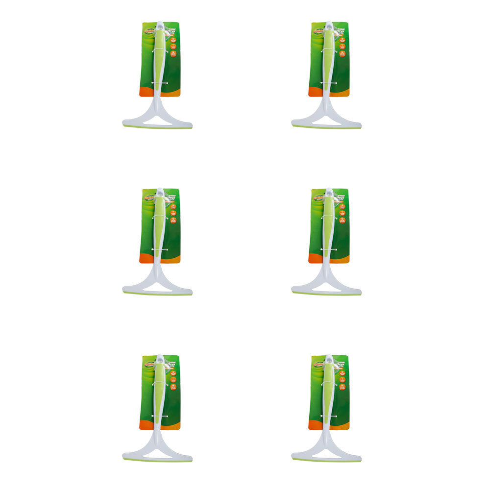 Ultimo Glass Squeege w/ Suction Hook Window Cleaner 26x18cm 2 Asst Green/Grey (6 Pack)