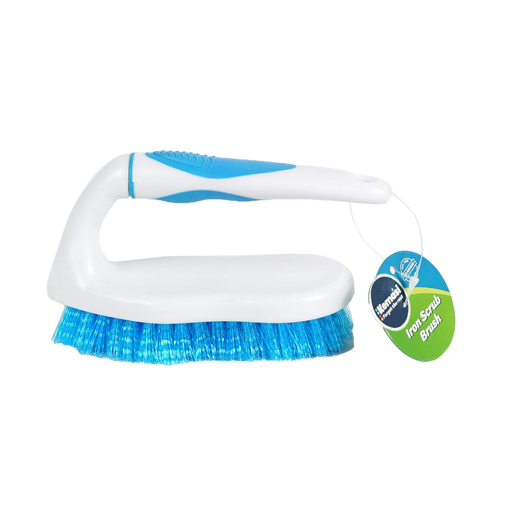 Kemasi Iron Heavy Duty Durable Scrub Brush W/Soft Handle Home Cleaning (6 Pack) — image 2
