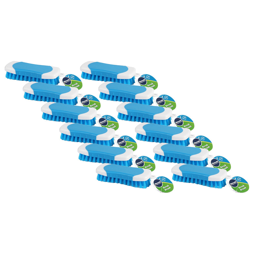 Kemasi Heavy Duty Durable Scrub Brush Home Bathroom Kitchen Room Cleaning (12 Pack)