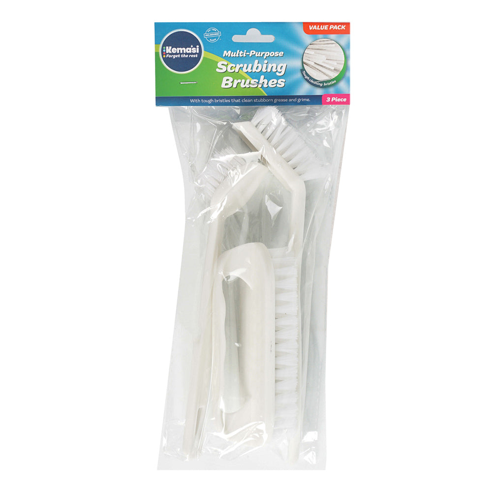 Kemasi 3Pc Set Scrubbing Brushes Home Kitchen Bathroom Cleaning (6 Pack) — image 2