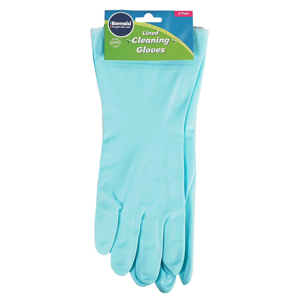 Kemasi Lined Durable Cleaning Gloves Home Care Bathroom Kitchen Cleaning (6 Pack) — image 2