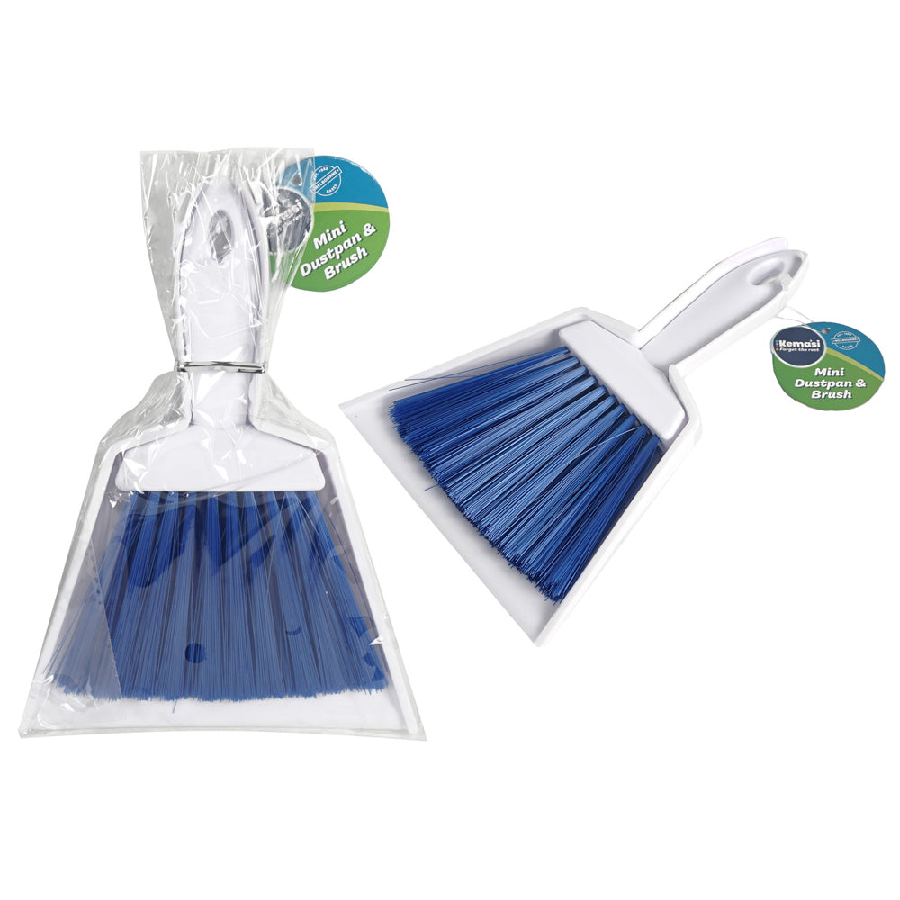 Kemasi Multipurpose Durable Mini Dustpan With Brush Home Kitchen Cleaning (6 Pack) — image 3