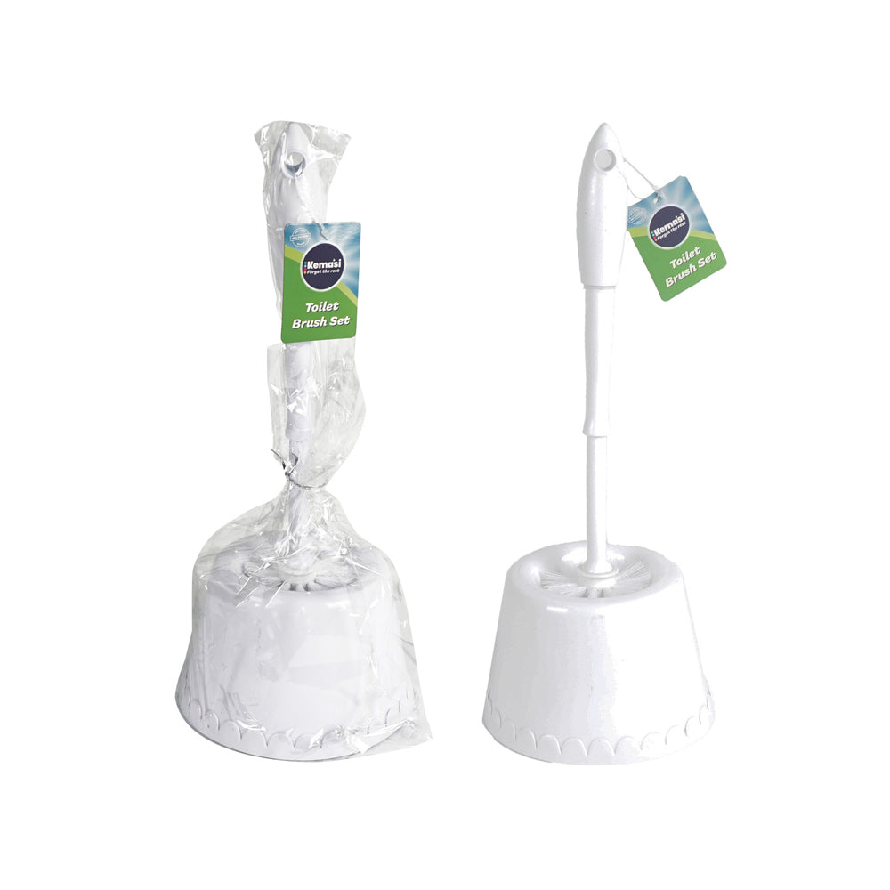 Kemasi Durable Toilet Brush Set Home Bathroom Care Cleaning Set Assorted — image 2