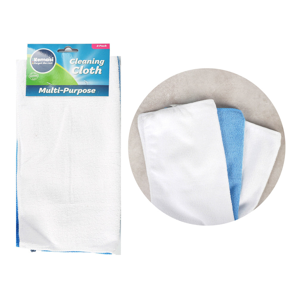 Kemasi Multipurpose Microfibre Cleaning Cloth Home Kitchen Cleaning Assorted — image 2