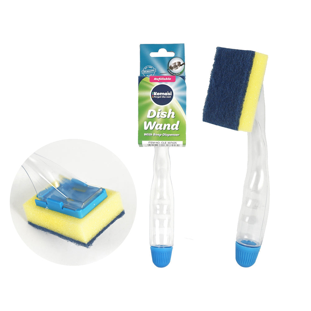Kemasi Multipurpose Dish Wand With Soap Dispenser Home Kitchen Cleaning — image 2