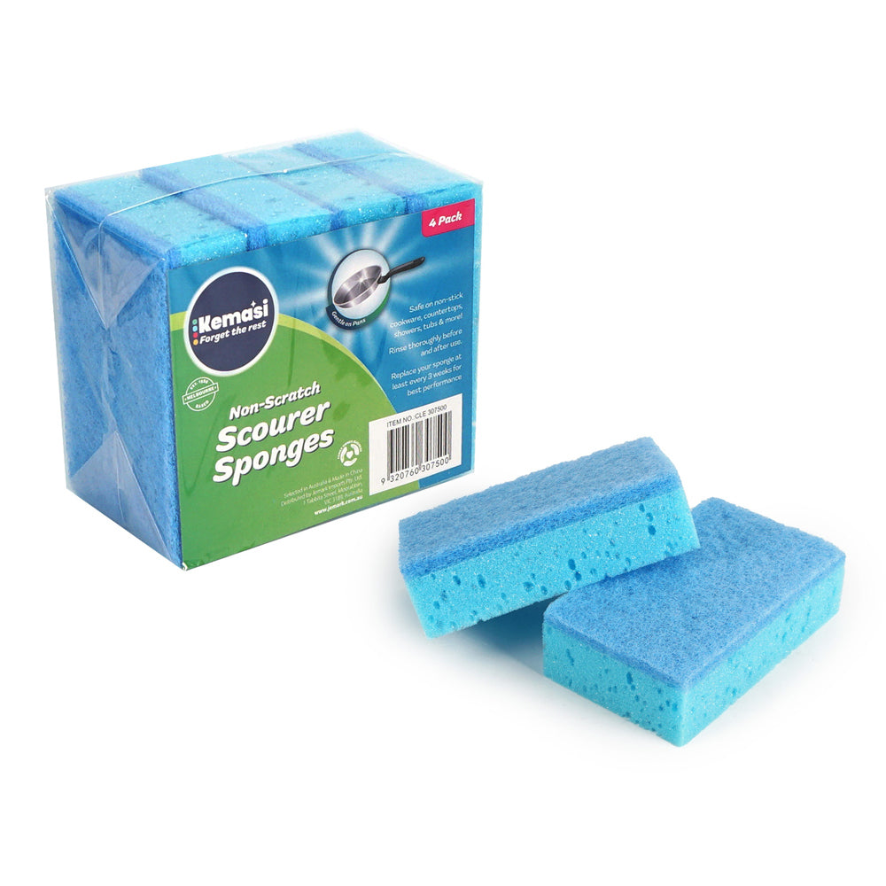 Kemasi Multipurpose Non-Scratch Scourer Sponges Home Bathroom Kitchen Cleaning — image 2