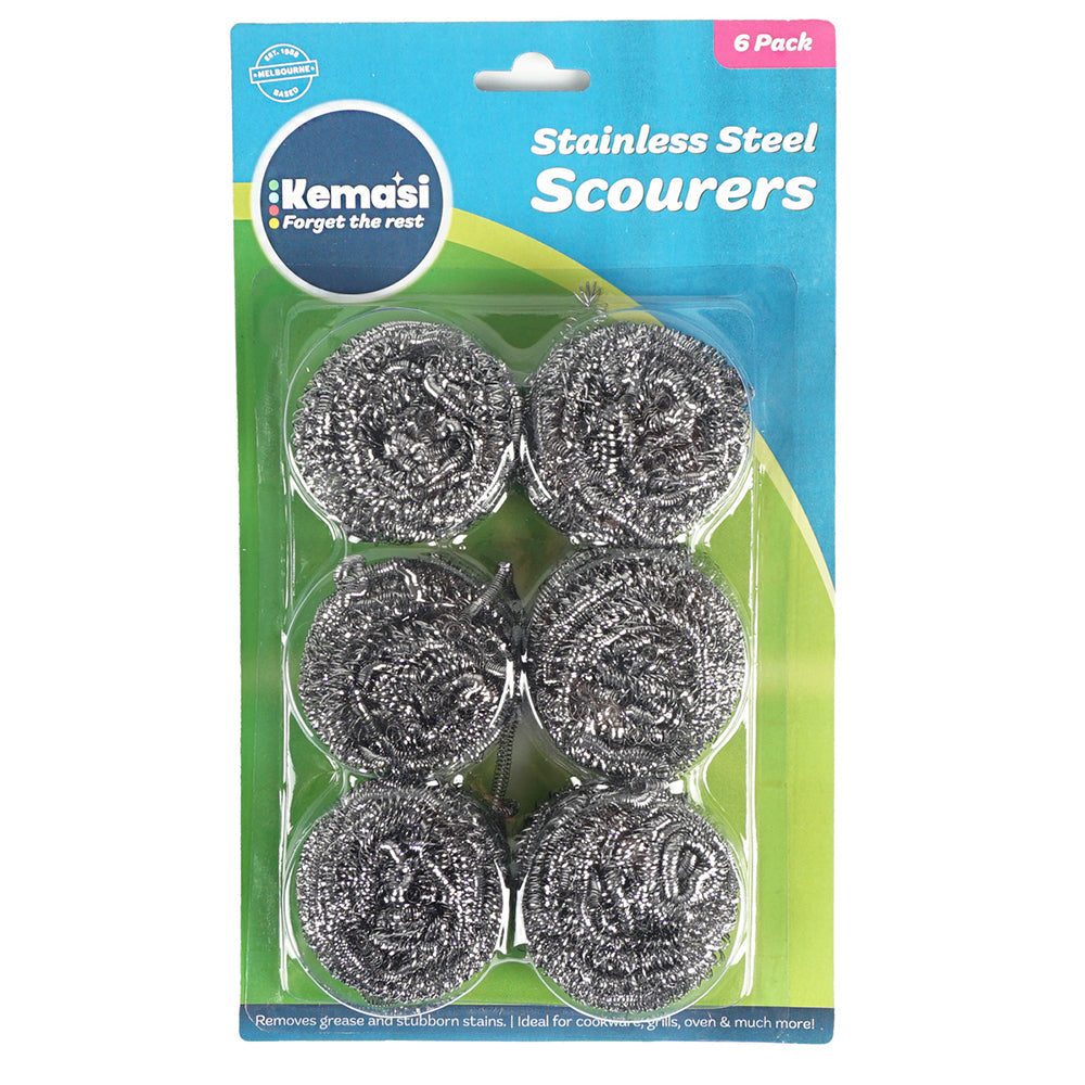 Kemasi Stainless Steel Scourers Home Kitchen Dishwashing Cleaning (72 Pieces) — image 2