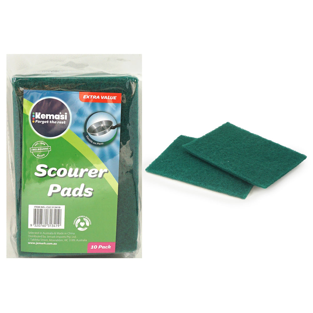 Kemasi Multipurpose Scourer Pads Home Kitchen Dishwashing Cleaning (10 Pieces) — image 2