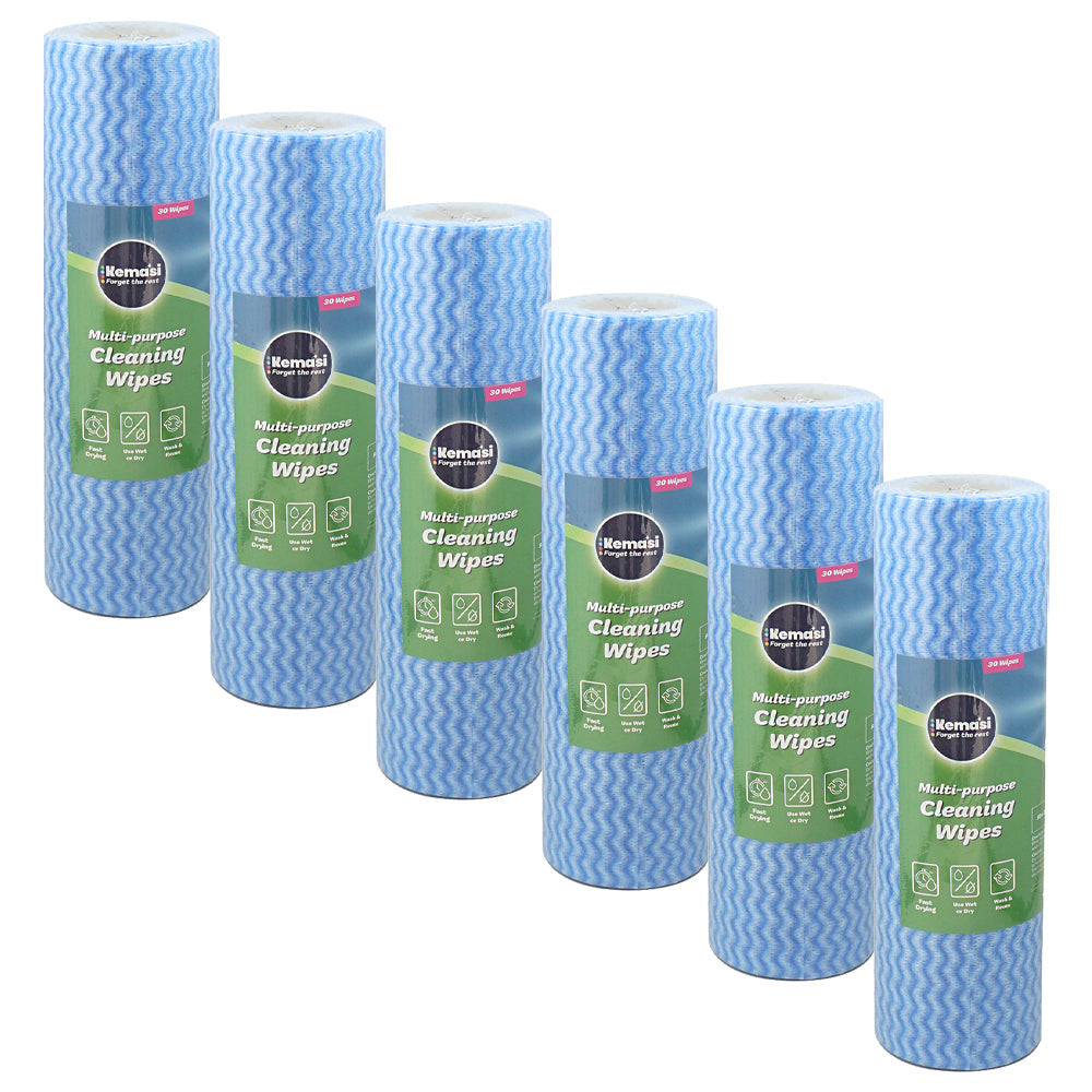 Kemasi 30pc kemasi Multi Purpose Cleaning Wipe Home Cleaning (6 Pack)
