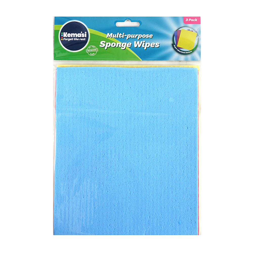 Kemasi Multipurpose Durable Cleaning Sponge Wipe Home Dishwashing Assorted (3 Pieces)
