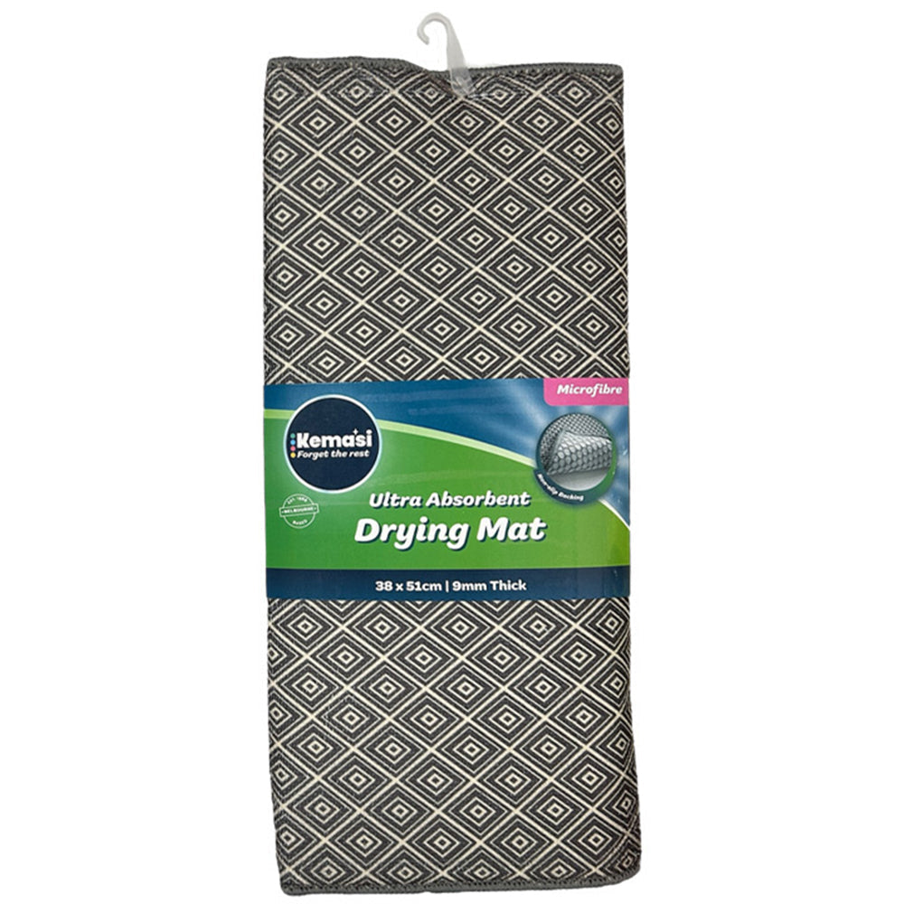 Kemasi Kitchen Dishwashing Sink Drying Mat Microfibre Home Cleaning Assorted