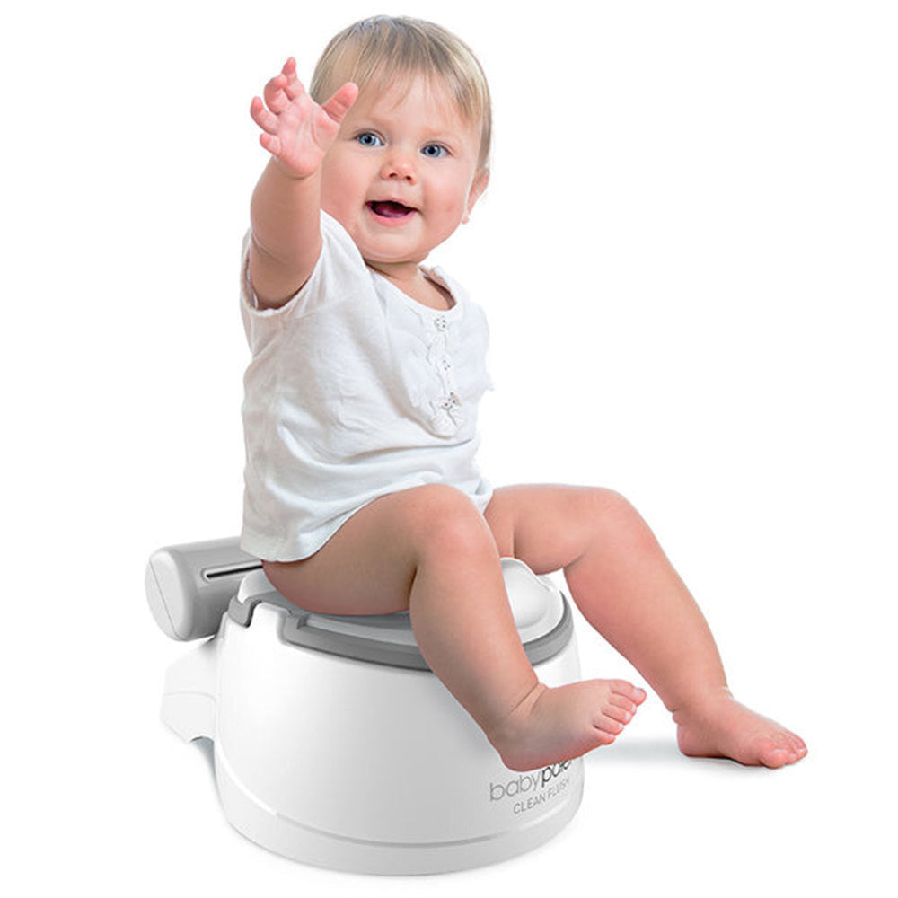 Baby Patent Clean Flush Potty w/ 30 Flushable Liners Toilet Training Toddler — image 2