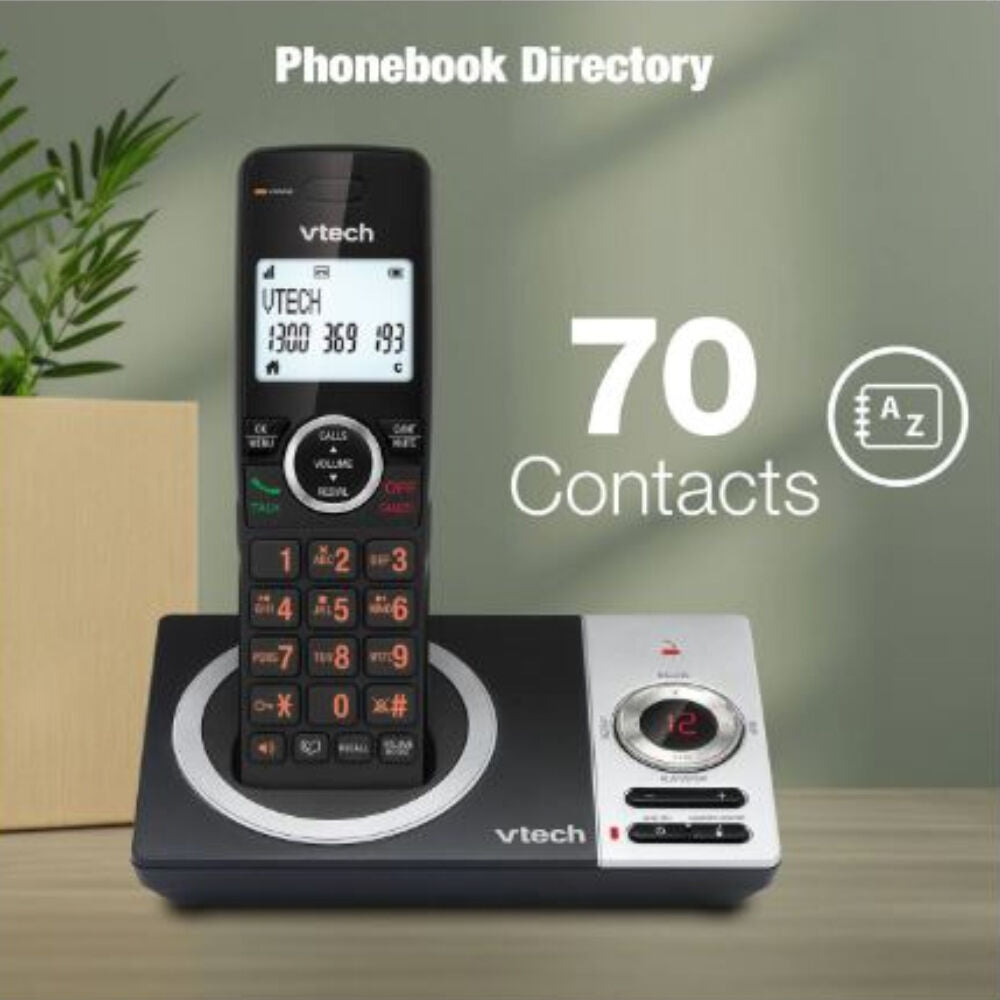 VTech Black CLS22050 DECT WiFi Cordless Home Phone with 3-Handset — image 2