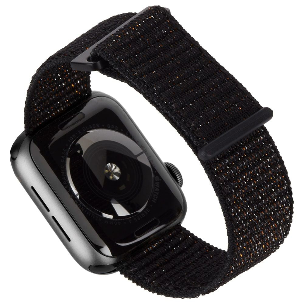 Case-Mate Nylon Sport Wrist Band/Strap for 42-44mm Apple Watch Metallic Black — image 4