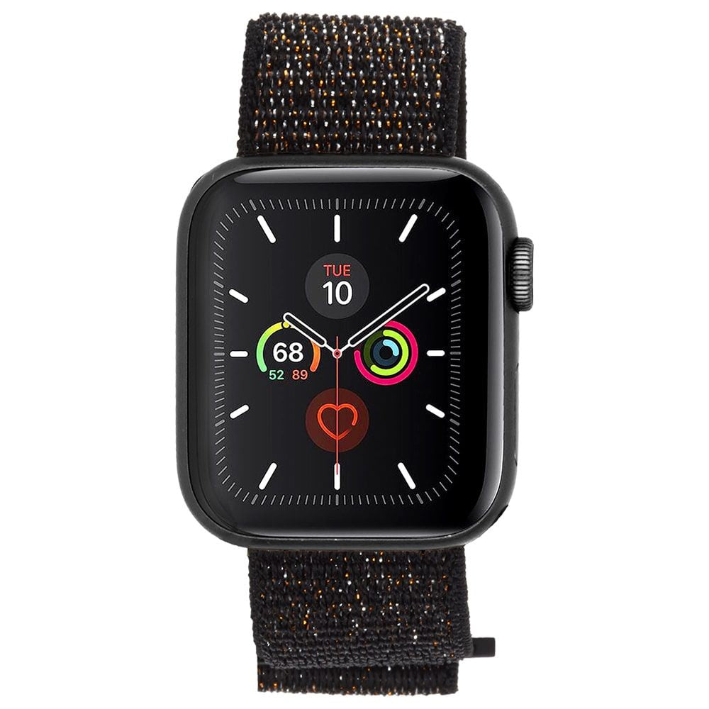 Case-Mate Nylon Sport Wrist Band/Strap for 42-44mm Apple Watch Metallic Black — image 2