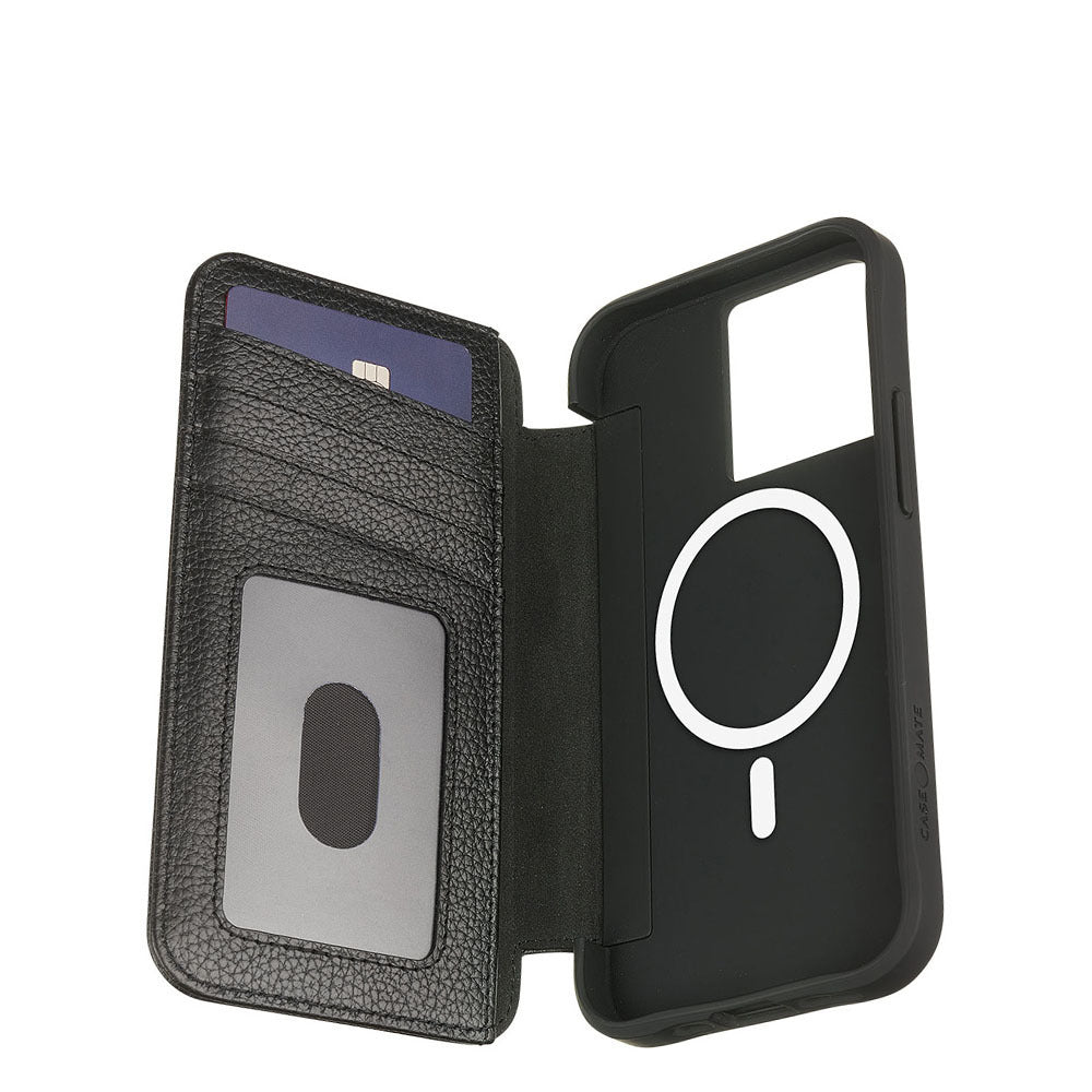 Case-Mate MagSafe Wallet Folio Case Flip Cover For Apple iPhone 14 Pro Max Black
