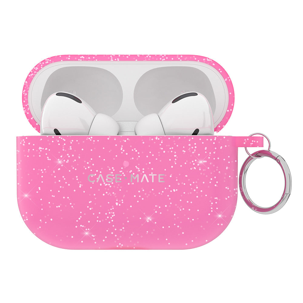 Case-Mate Gelli Case Protection Cover For Apple AirPods Pro 2 Pink Sparkle