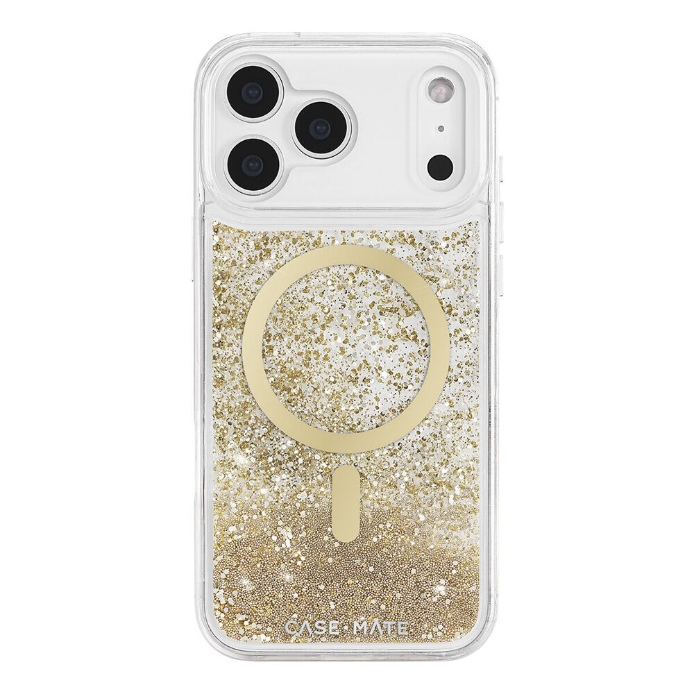 Case-Mate 6.9in Gold Waterfall MagSafe Phone Case For iPhone 17 Pro Max