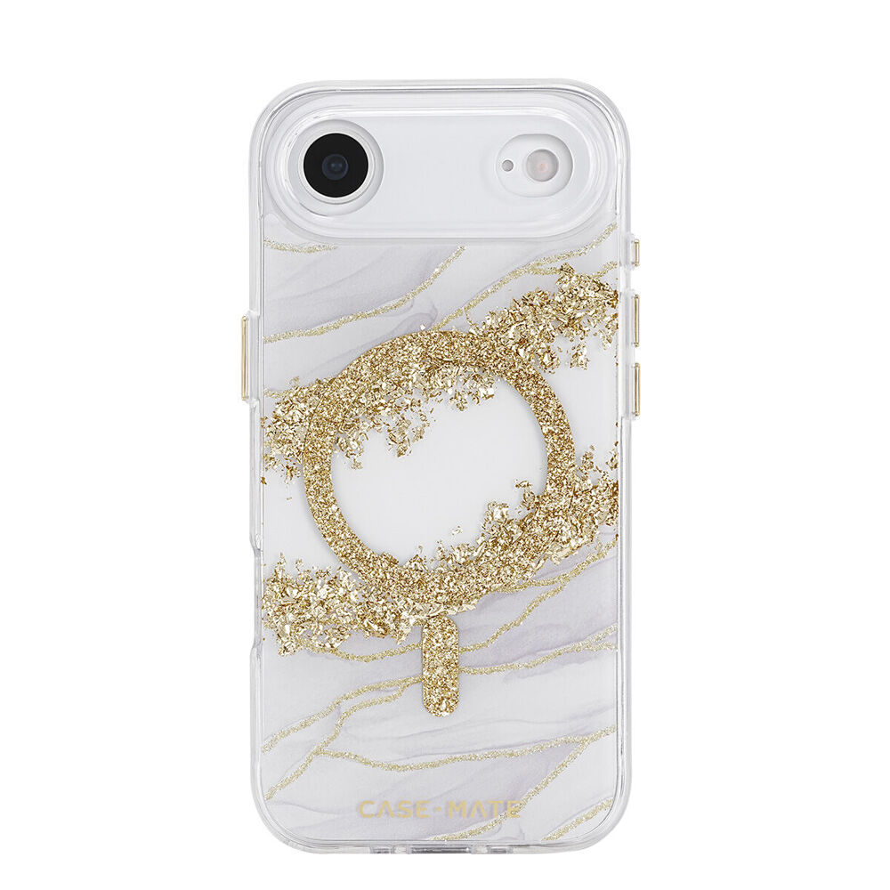 Case-Mate 6.5in Gold Karat Granite MagSafe Phone Case For iPhone 17 Air