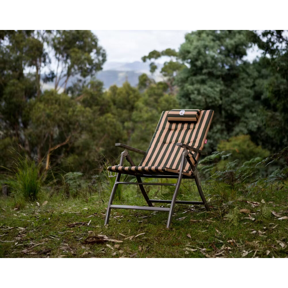 Coleman Foldable Outdoor Camping Chair Flat Fold 5 Position Padded Classic — image 2