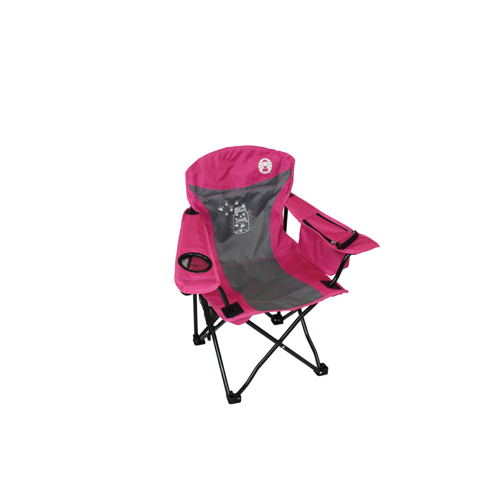 Coleman Chair Quad Kids Fyrefly Illumi Bug Camping Outdoor Equipment — Pink