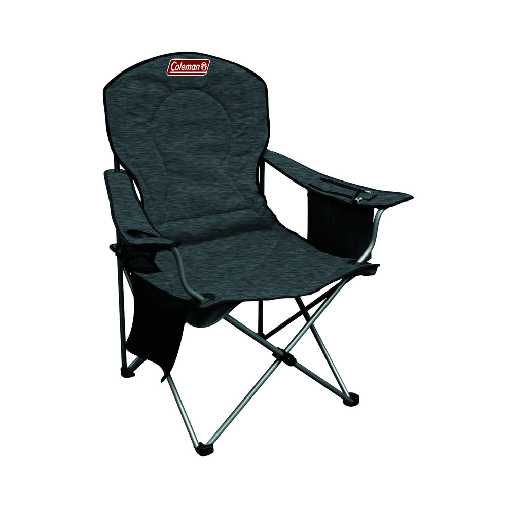 Coleman Chair Quad Deluxe Cooler Heather Wide Camping Outdoor Accessories