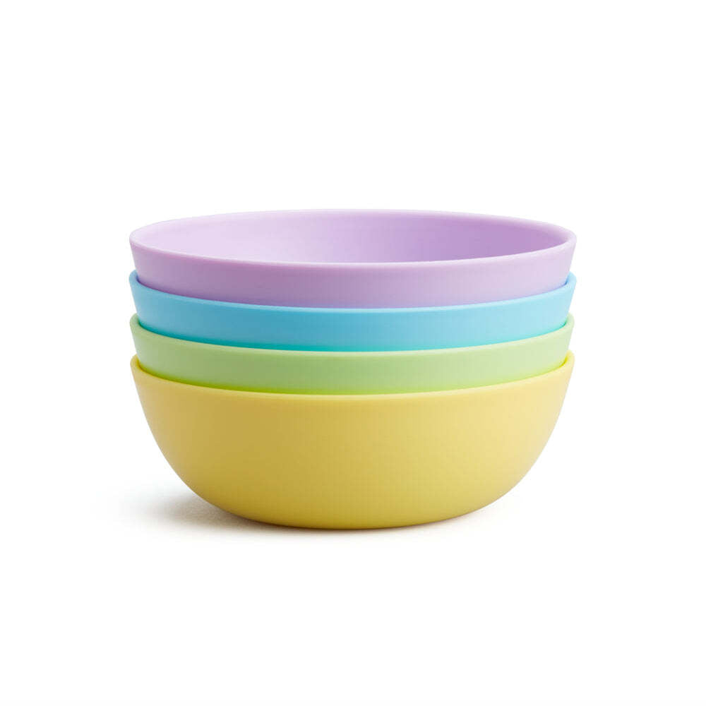 Munchkin Bowl Set 4 Pack High Sided Dishwasher And Microwave Safe 6 Months Plus — image 4