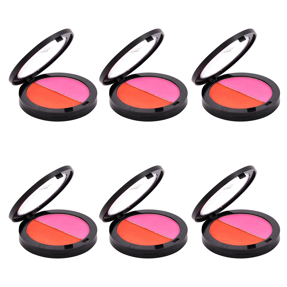 BYS Blush Duo Colour Me Happy 2 Shades Beauty Face/Cheek Makeup Pink (6 Pack)