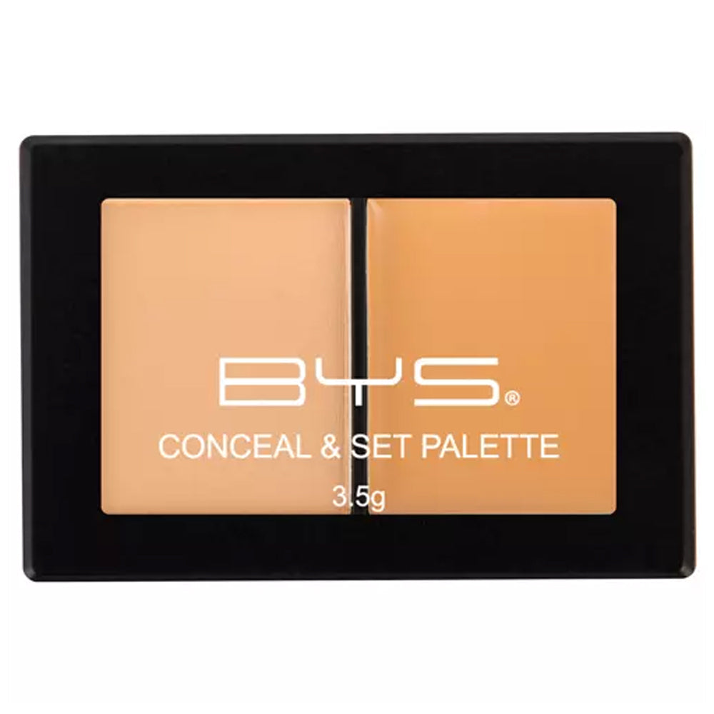 BYS Conceal/Set Palette Natural Beige Face Makeup Cosmetic Beauty 2 Shades 3.5g — image 2