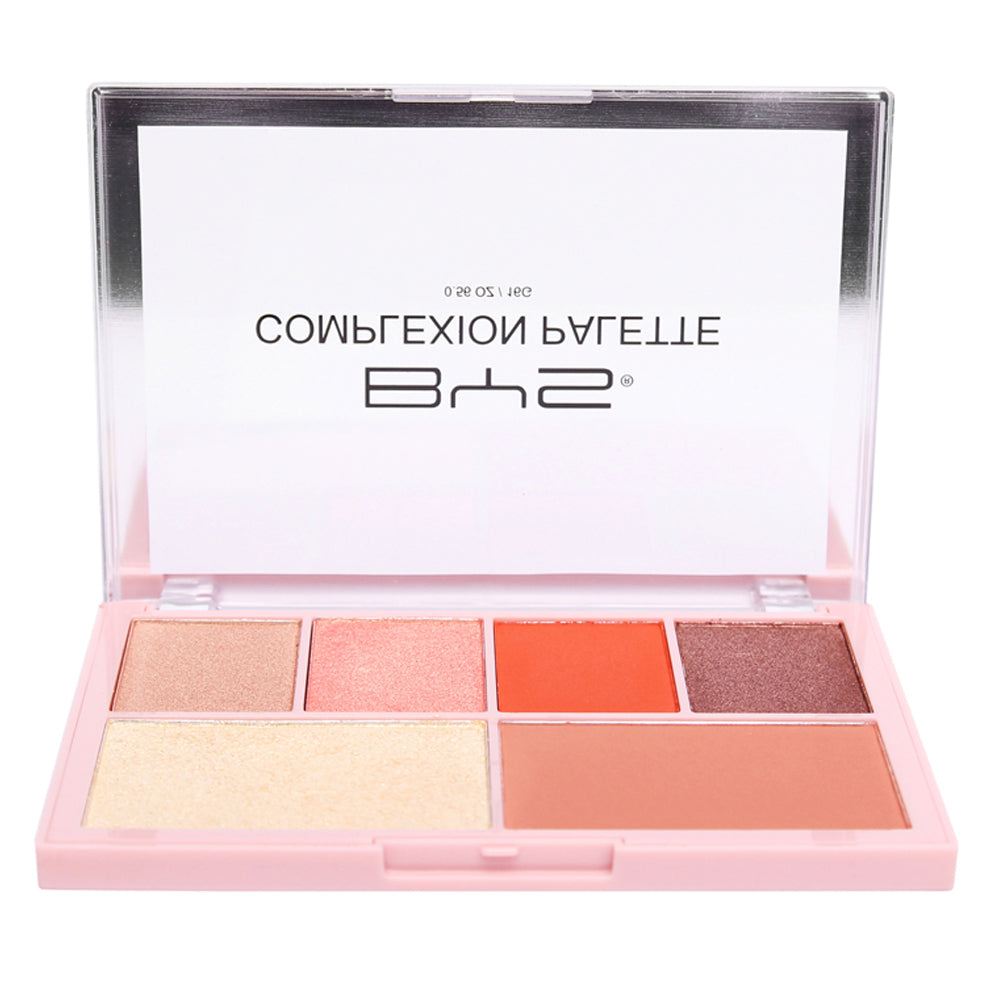 BYS Complexion Palette Fire Face Makeup Bronzer/Blush Matte/Shimmer 6 Shades 16g — image 3