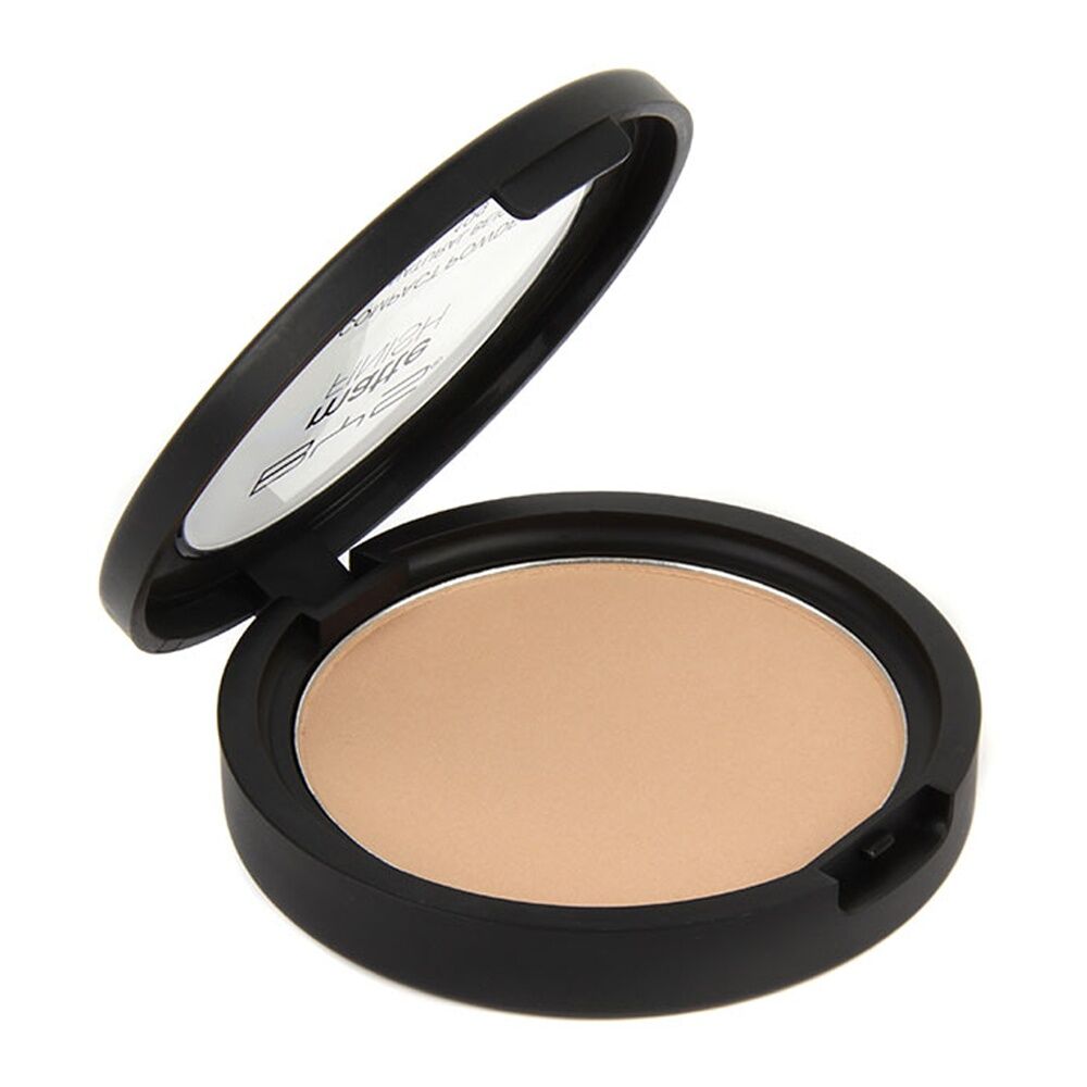 BYS 10g Matte Finish Compact Powder Face Makeup Women Cosmetics Natural Beige — image 2