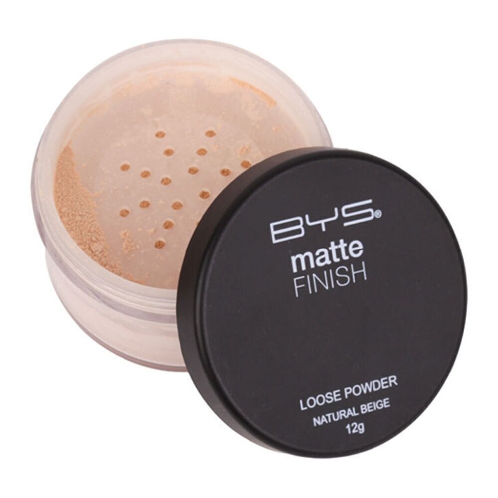 BYS Matte Finish 12g Loose Powder Face Makeup Beauty Cosmetics Natural Beige