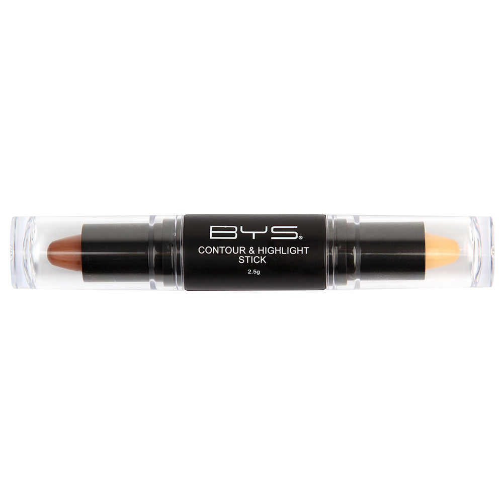 BYS 2.5g Contour & Highlight Duo Stick Dual Pen #02 Face Cosmetic Women Makeup — image 2
