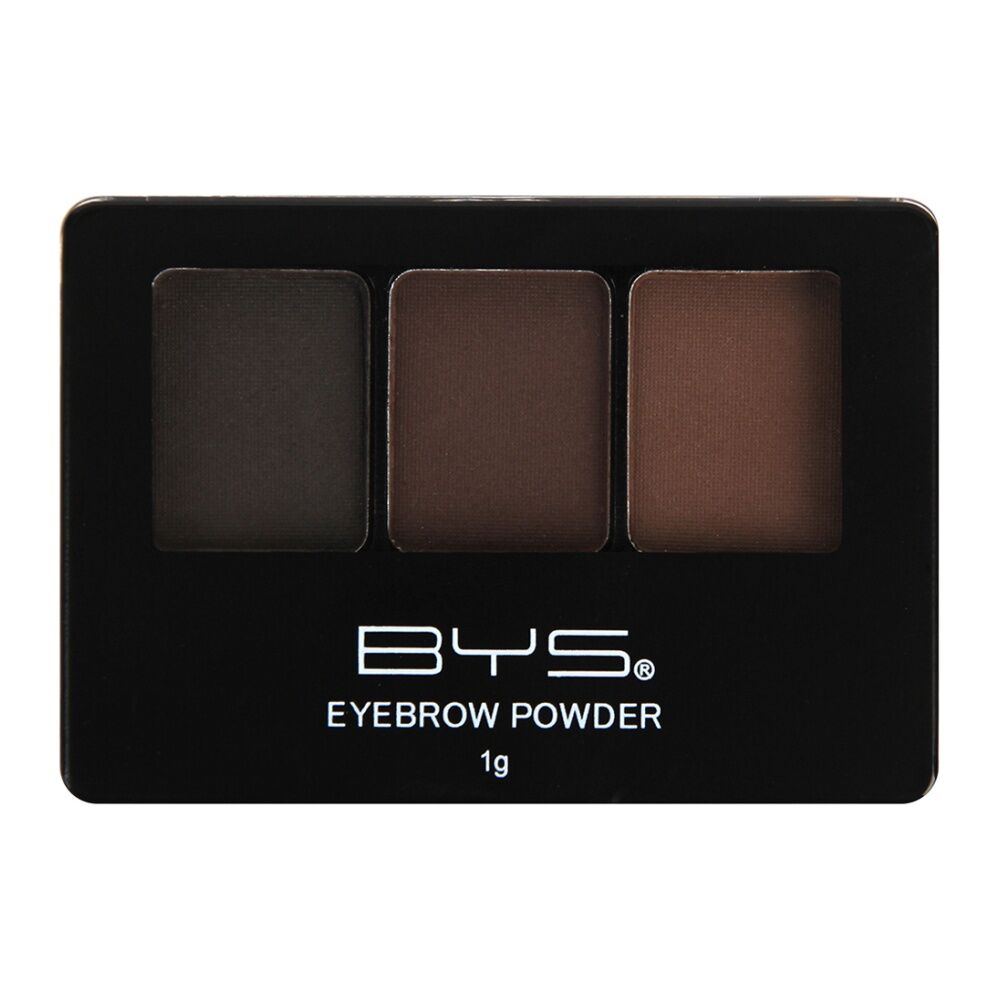 BYS Eyebrow Powder Trio Bold Brows Cosmetics Shape/Blend Facial Beauty Makeup