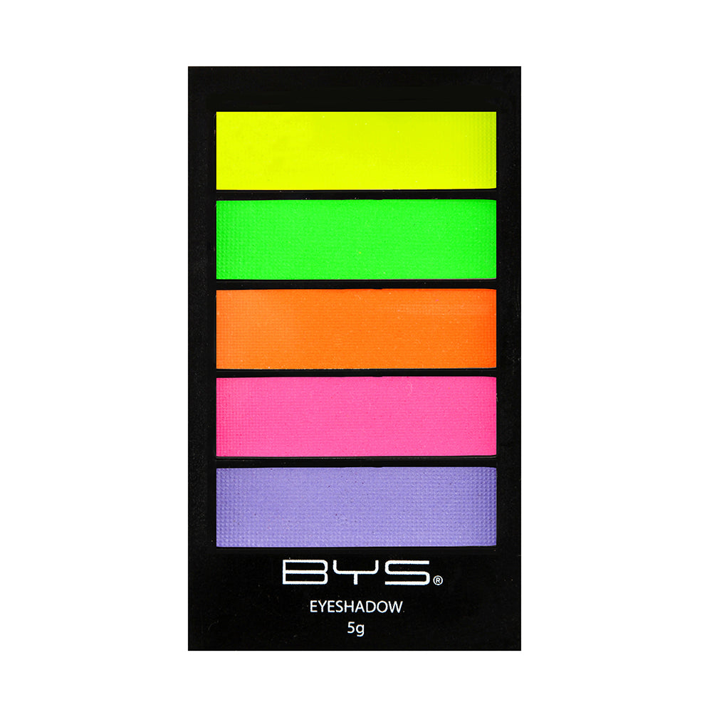 BYS 5g Eyeshadow Palette Cosmetic Beauty Face/Eye Makeup Neons Colour w/5 Shades — image 2