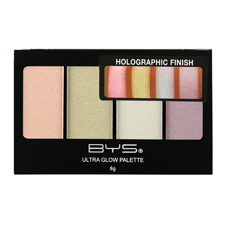 BYS Ultra Glow Palette Holographic Powder Face Highlighter 8g
