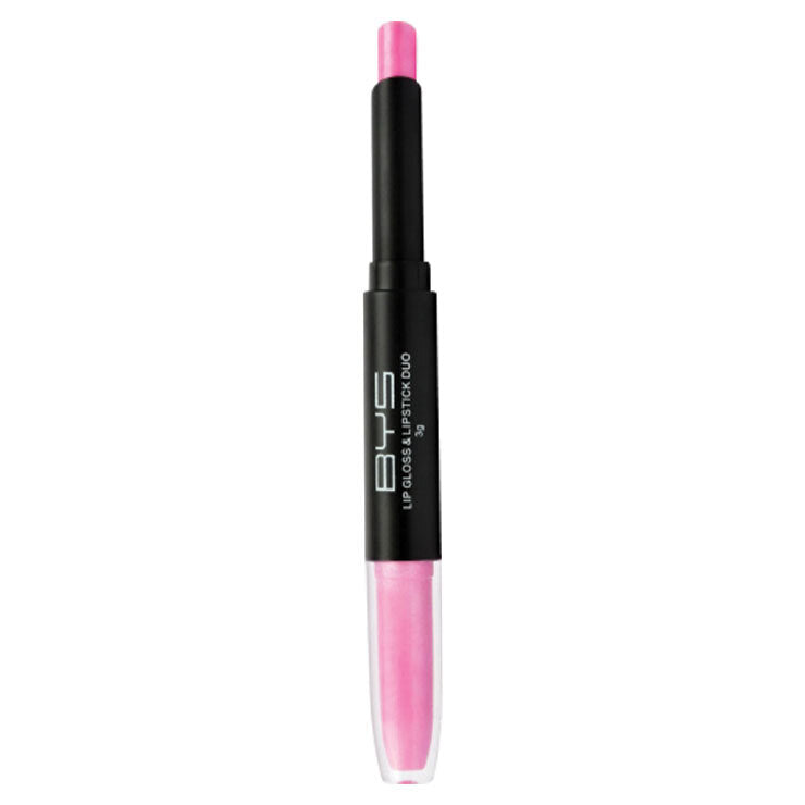 BYS 3g Lipgloss Lipstick Duo Creamy Glossy Makeup Beauty Cosmetics Foxy Fuchsia — image 2