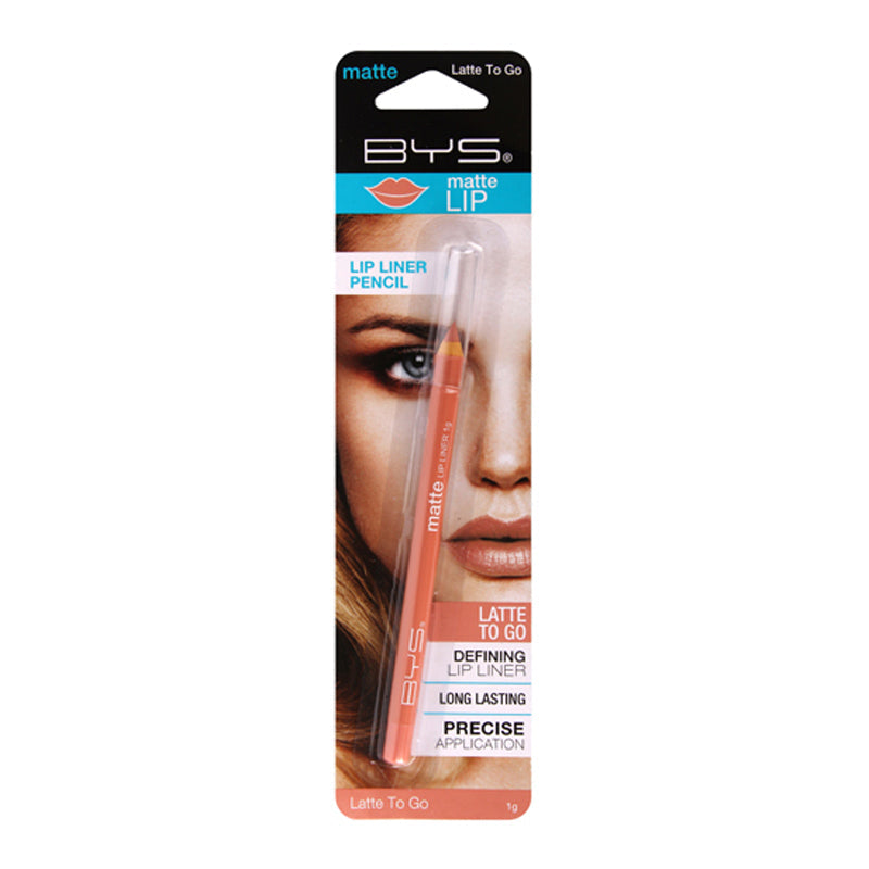 BYS Matte Lip Liner Pencil Precise Cosmetic Beauty Makeup Lasting Latte To Go 1g — image 2