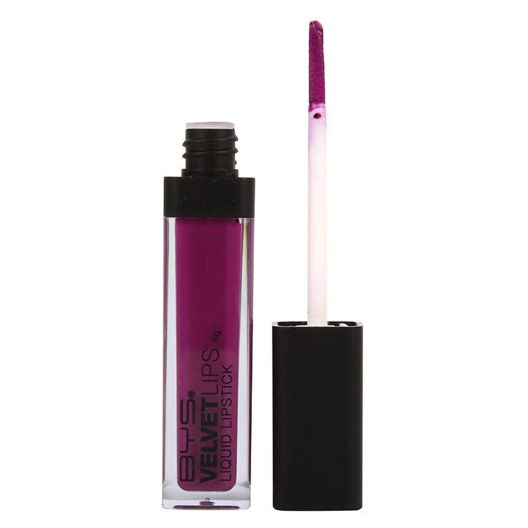 BYS Velvet Cream Soft Plush Lipstick Lip Colour Cosmetics Makeup Purple Pop 6g — image 2