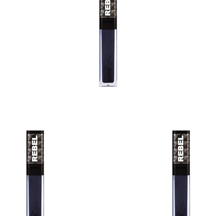 BYS Suede Creamy Lips 6g Lip Colour Cosmetics Makeup Satin Finish Blue Suede (3 Pack)