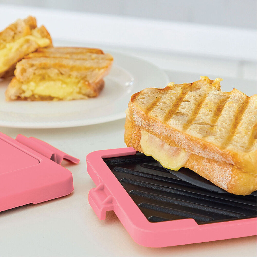 Laser Microwave Toastie Maker Flamingo Dishwasher Safe Non-Stick Pink — image 10