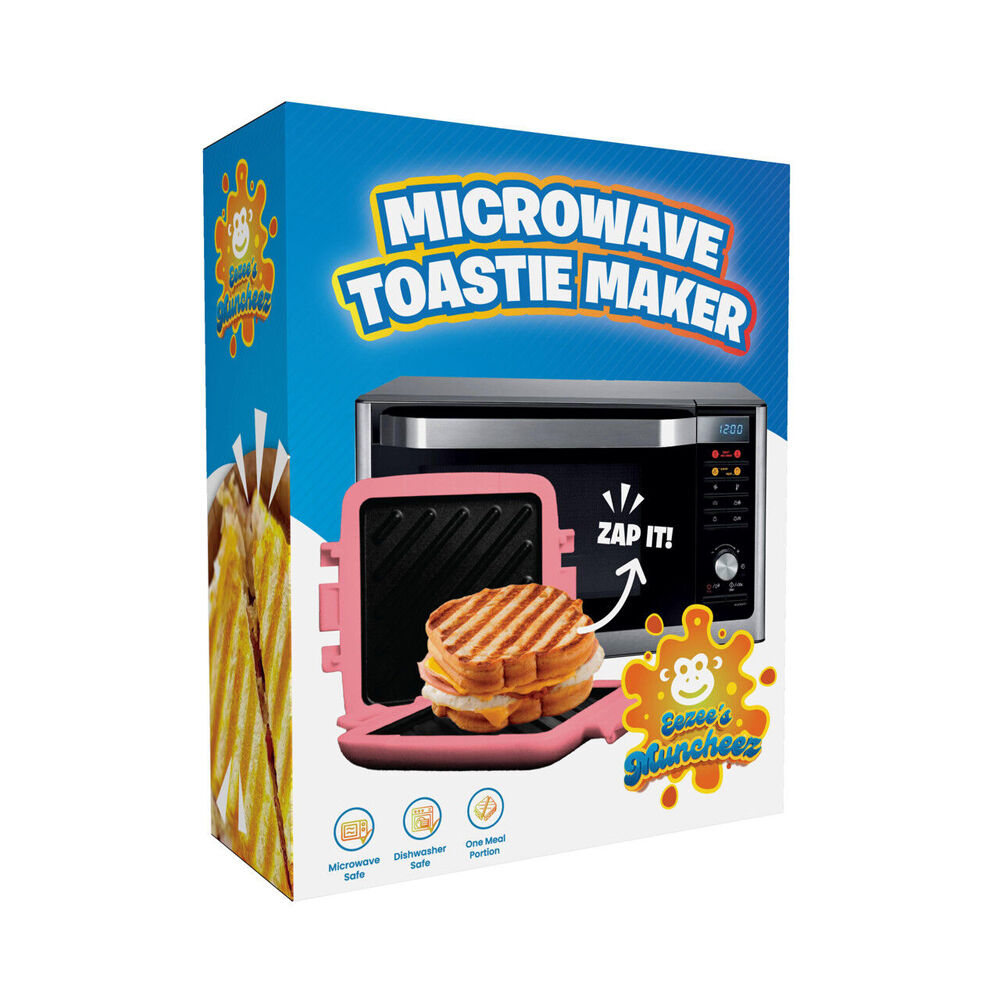 Laser Microwave Toastie Maker Flamingo Dishwasher Safe Non-Stick Pink — image 2