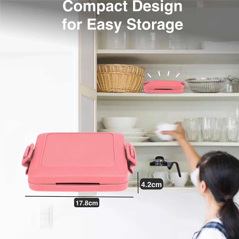 Laser Microwave Toastie Maker Flamingo Dishwasher Safe Non-Stick Pink — image 5