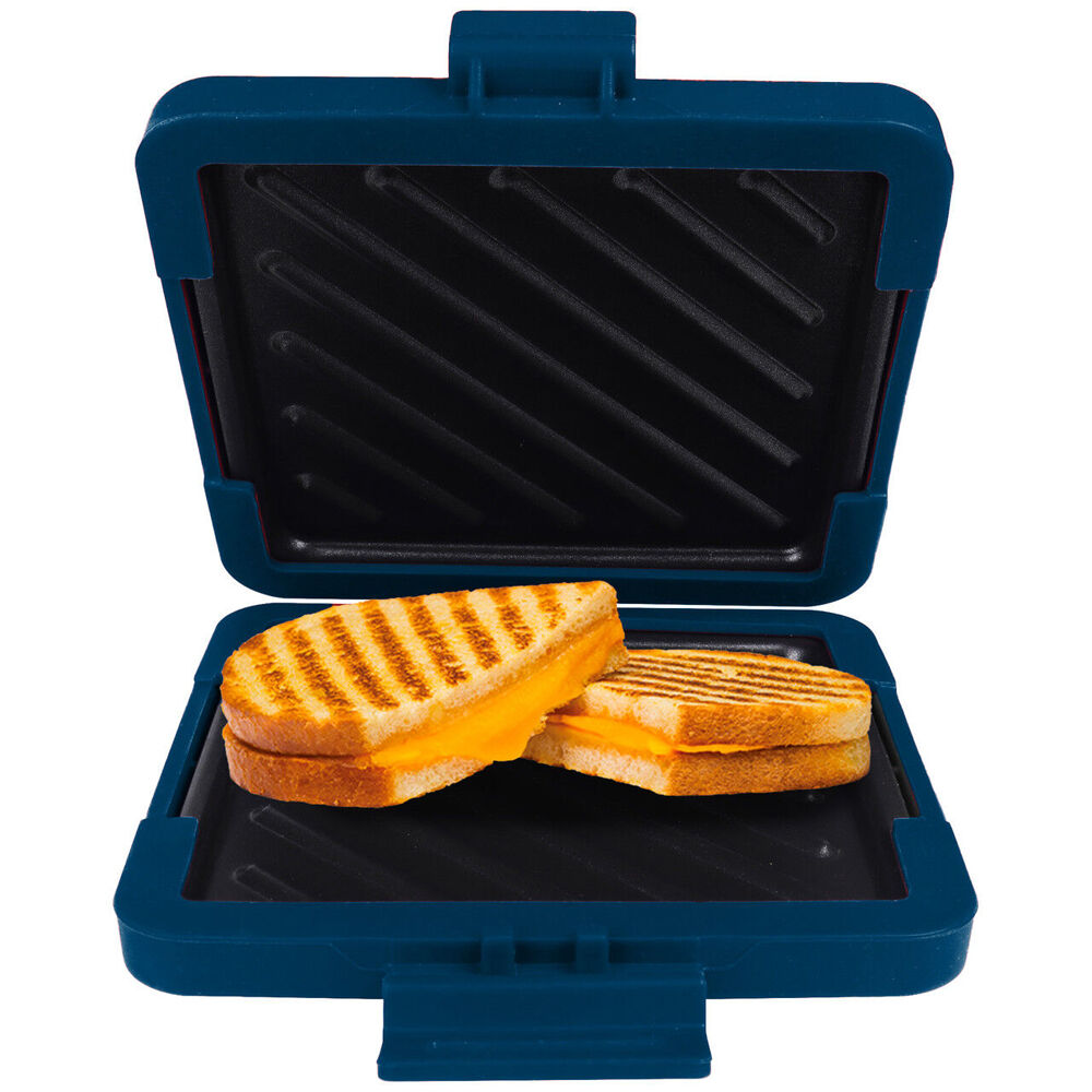 Laser Blue Non-Stick Dishwasher Safe Heatwave Technology Microwave Toastie Maker