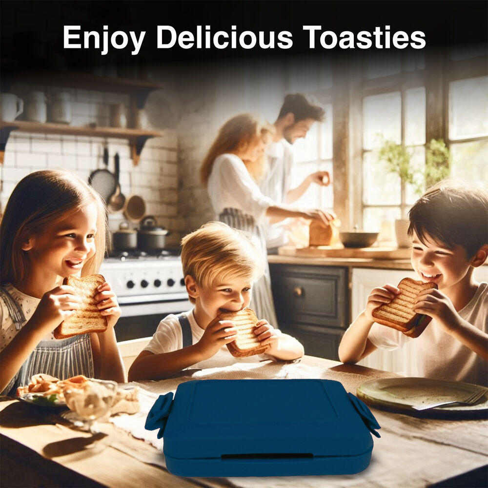 Laser Blue Non-Stick Dishwasher Safe Heatwave Technology Microwave Toastie Maker — image 3