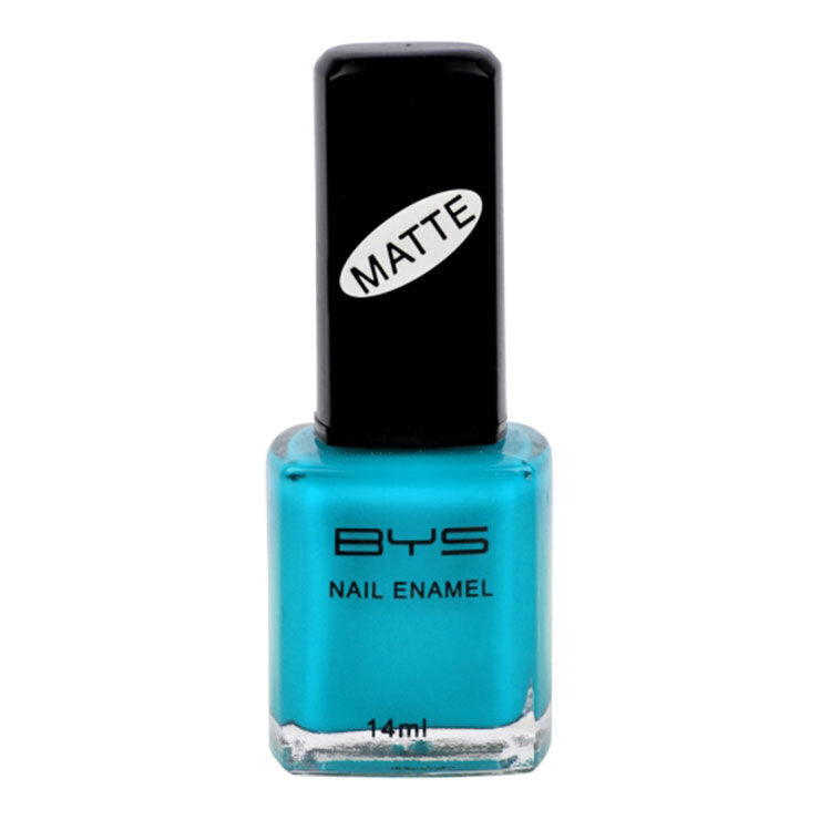 BYS Matte Aqua Nail Polish Enamel Lacquer Long Wearing Quick Drying 14ml Blue (2 Pack) — image 2