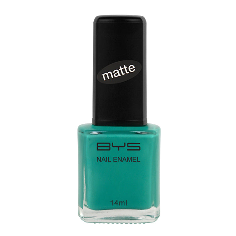 BYS Matte Mint Green Nail Polish Enamel Lacquer Long Wearing Quick Dry 14ml (2 Pack) — image 2